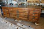 Large Directoire walnut chest of drawers for chasubles - Jacobins church - Toulouse Restoration of a large Directoire walnut chest of drawers for chasubles - Jacobins church - Toulouse