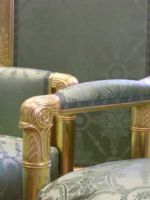 Gilding Marcion stamped seats Regilding of a set of Marcion stamped seats for the castle of Chaumont sur Loire